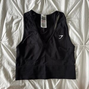 Gymshark Black Sleeveless Top